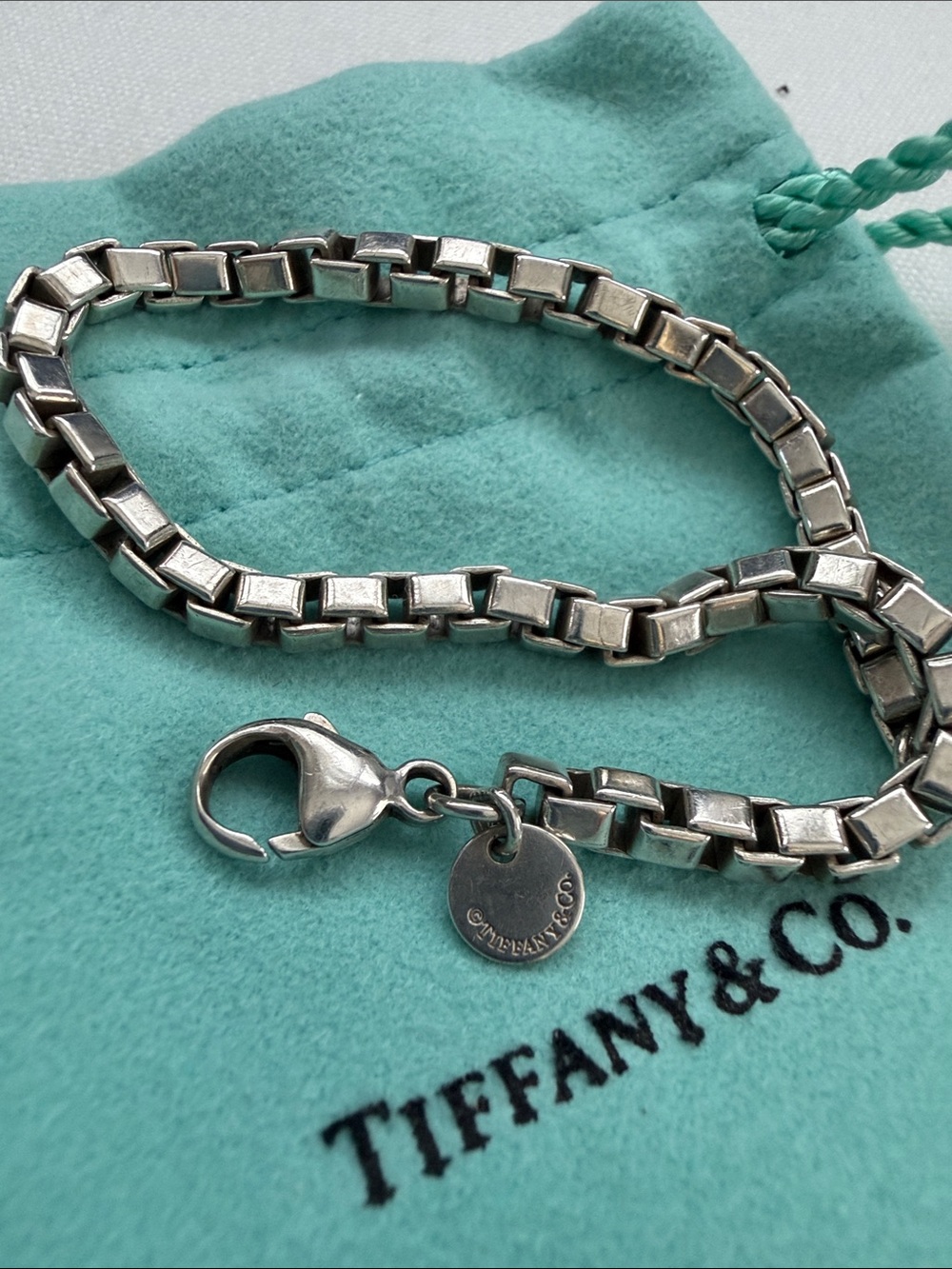 Tiffany & Co. Box Chain Sterling Bracelet